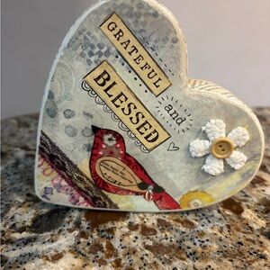 Heart-Shaped Decor with Inspirational Text